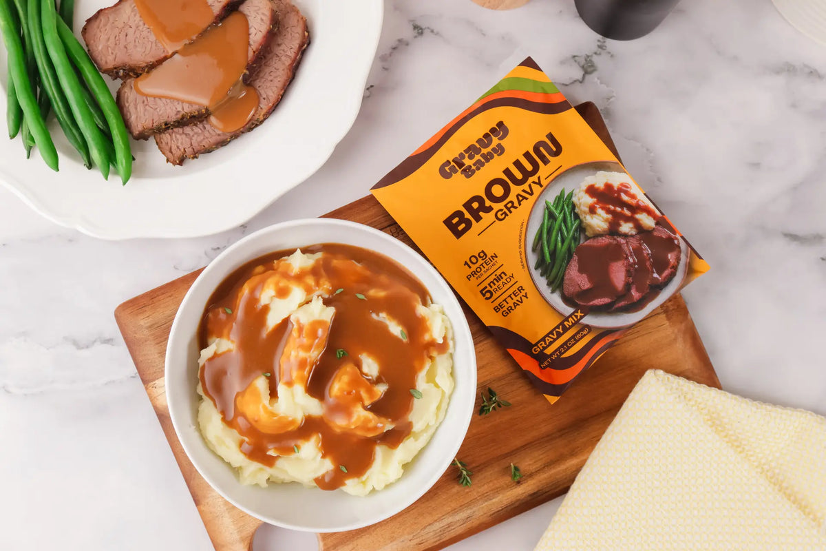 Pot Roast with Creamy Mash & Greens